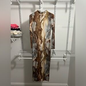Fashion nova beautiful marble print dress